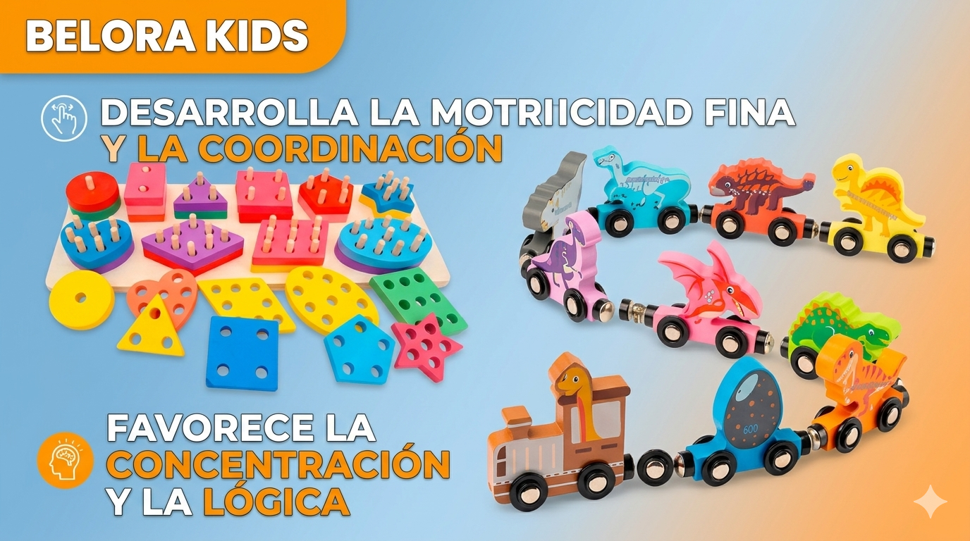 Juguete Montessori + Guía Lógica y Concentración GRATIS - Belora Kids