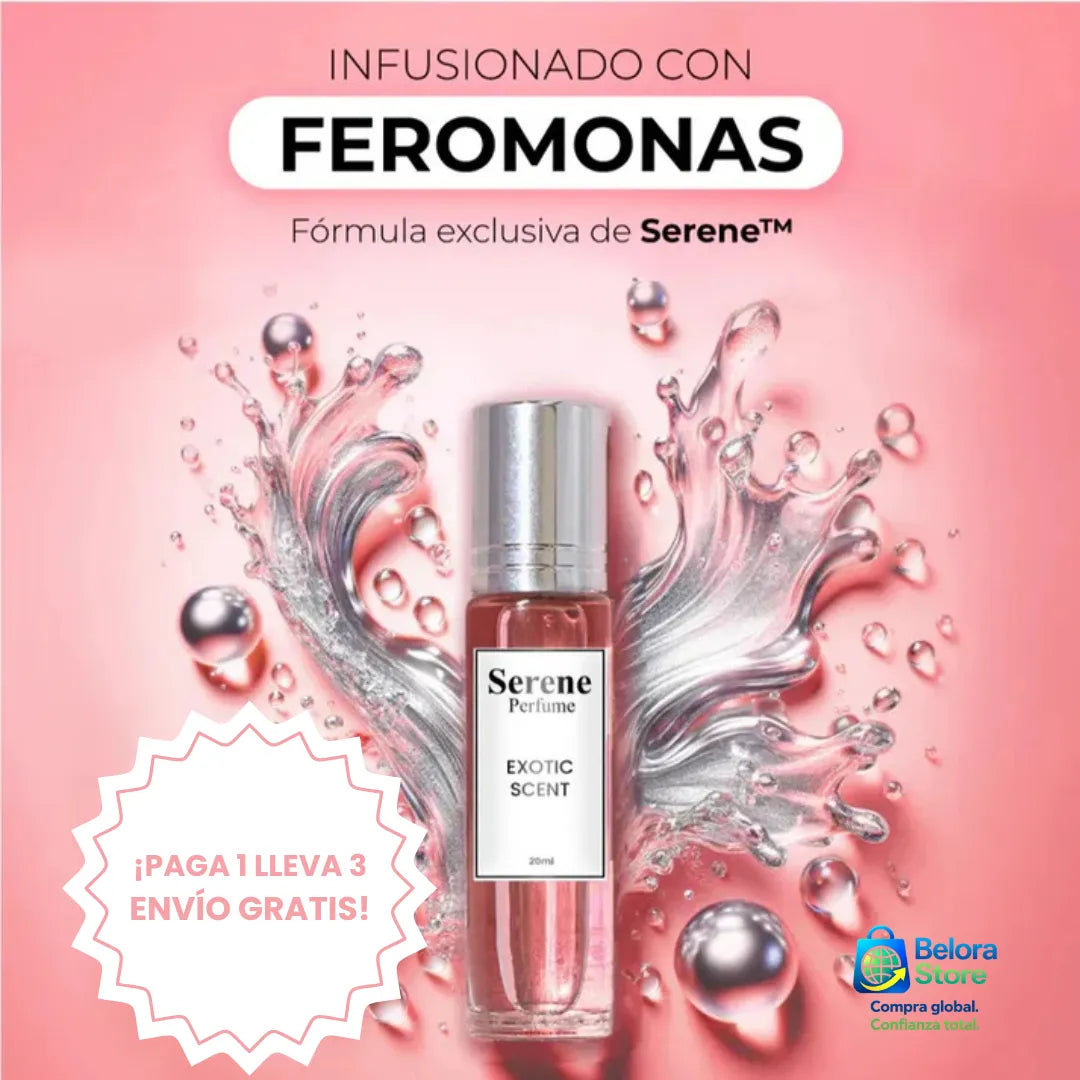 SERENE™ Seduction, Perfume Femenino Con Feromonas 🔥 ¡PAGA 1 LLEVA 3! + Ebook Digital GRATIS: “Consejos Psicológicos para Atraer al Sexo Masculino”