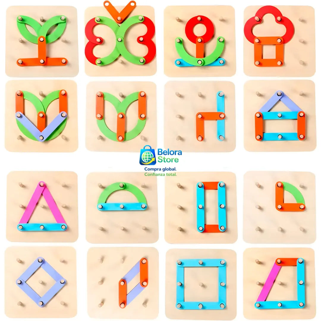Formas Mágicas Montessori™ ¡GRATIS TABLERO DIGITAL IMPRIMIBLE MONTESSORI CON RUTINAS MONTESSORI DIARIAS EN CASA!