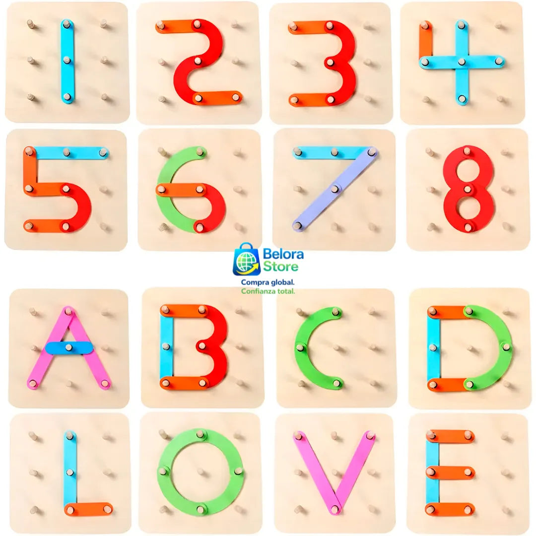 Formas Mágicas Montessori™ ¡GRATIS TABLERO DIGITAL IMPRIMIBLE MONTESSORI CON RUTINAS MONTESSORI DIARIAS EN CASA!
