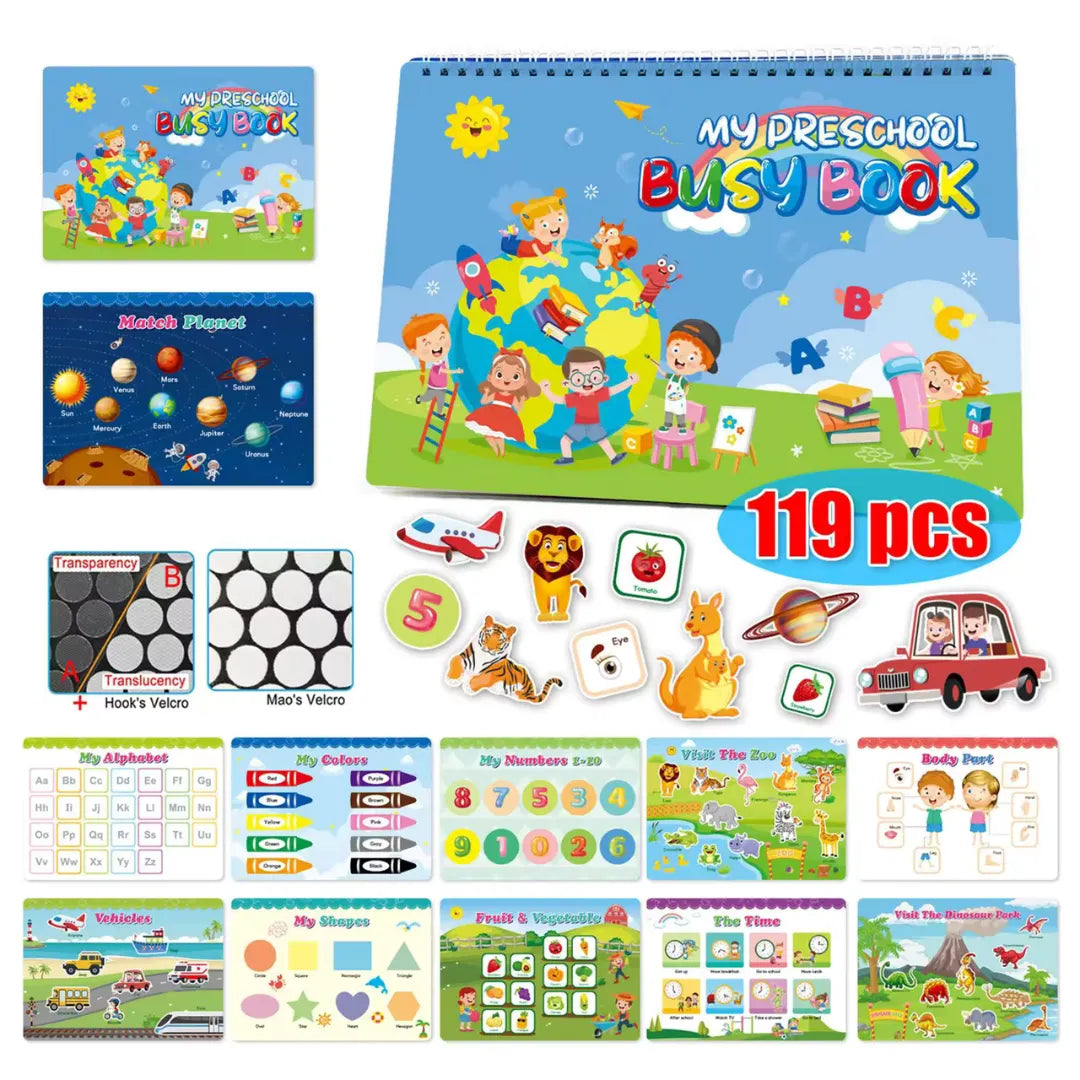SmartKids Activity Book™ ¡GRATIS MARCADORES + TABLERO DIGITAL IMPRIMIBLE DE RUTINAS MONTESSORI EN CASA!
