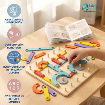 Formas Mágicas Montessori™ ¡GRATIS TABLERO DIGITAL IMPRIMIBLE MONTESSORI CON RUTINAS MONTESSORI DIARIAS EN CASA!