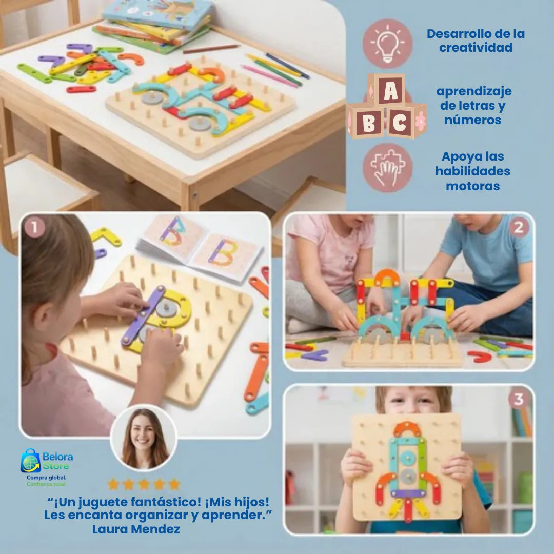 Formas Mágicas Montessori™ ¡GRATIS TABLERO DIGITAL IMPRIMIBLE MONTESSORI CON RUTINAS MONTESSORI DIARIAS EN CASA!