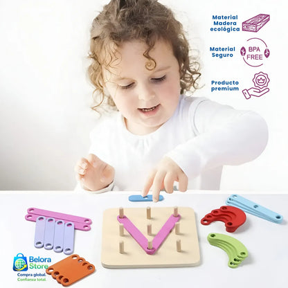 Formas Mágicas Montessori™ ¡GRATIS TABLERO DIGITAL IMPRIMIBLE MONTESSORI CON RUTINAS MONTESSORI DIARIAS EN CASA!