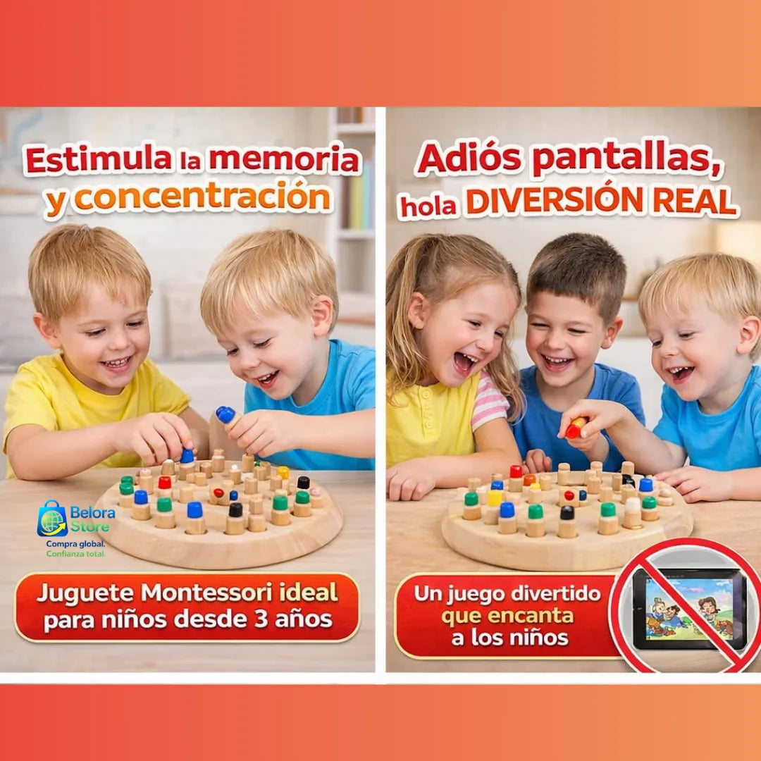 Juego Inteligente Memory Play™ Juguete Montessori Para Juego y Unión En Familia